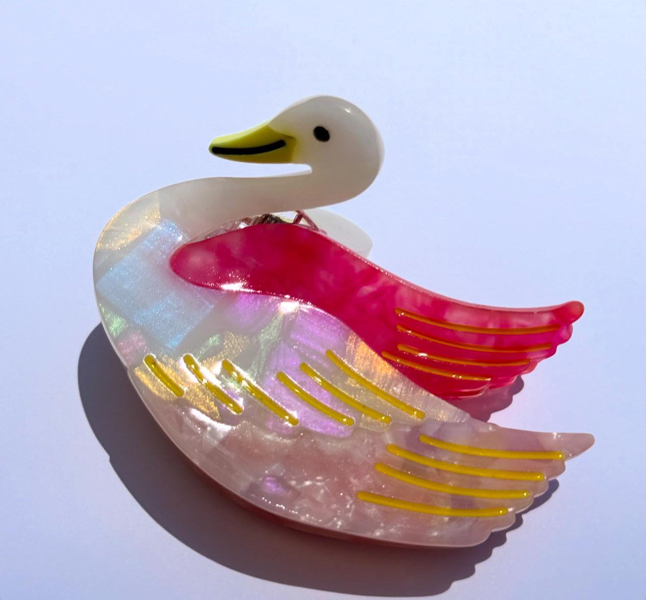 Swan Hair Claw Clip