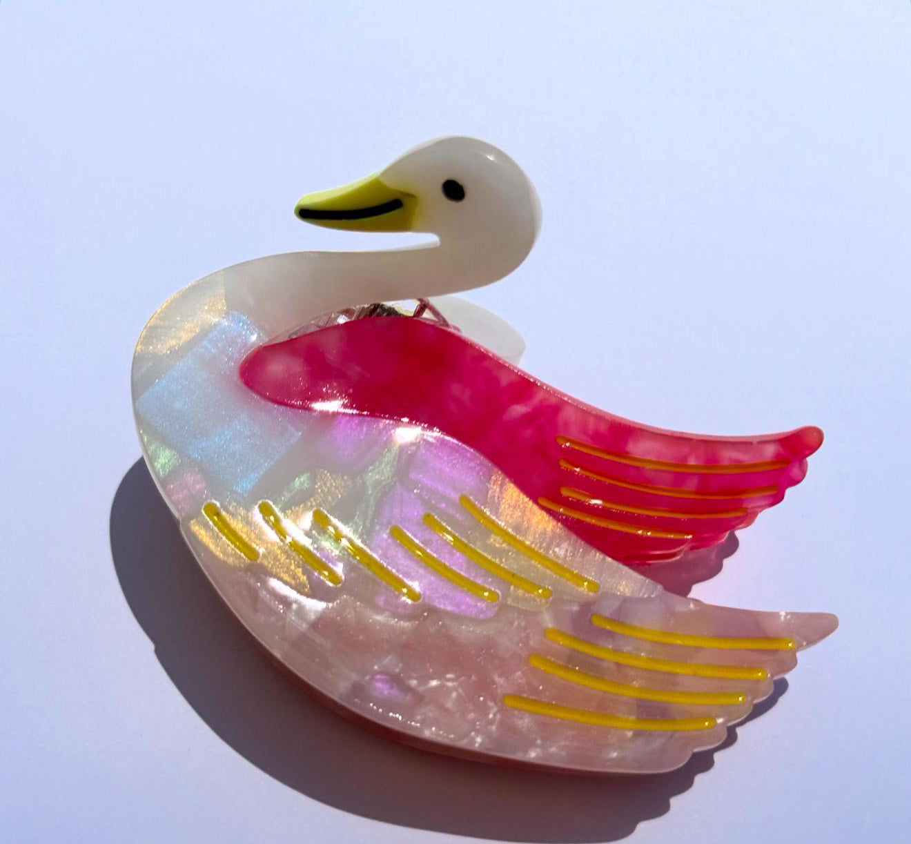 Swan Hair Claw Clip