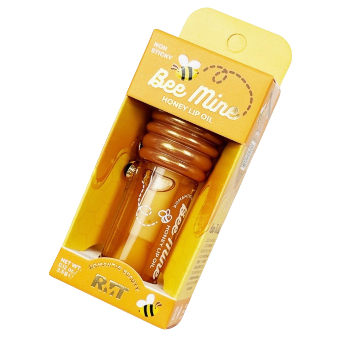 Honey Lip Gloss with Bee Keychain – Hydrating Gloss in Honey Pot Bottle