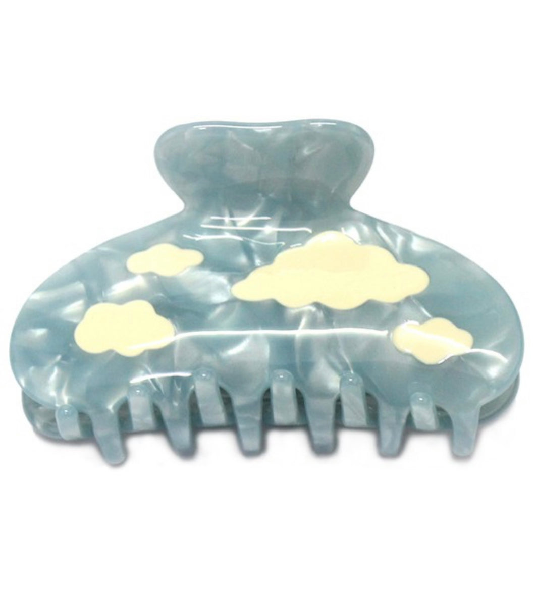 Marble Cloudy Skies Hair Claw