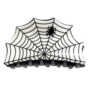 Spider Web Hair Claw in White