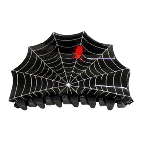 Spider Web Hair Claw in Black